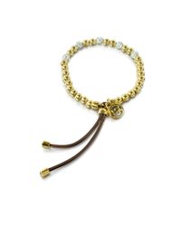 Michael Kors - Metallic Bead Stretch With Crystals Women's Bracelet - Lyst