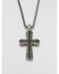 Stephen Webster | Metallic Sterling Silver Cross Pendant Necklace | Lyst