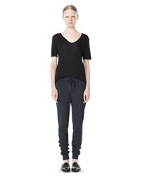 Alexander Wang Blue Lightweight French Terry Sweatpants