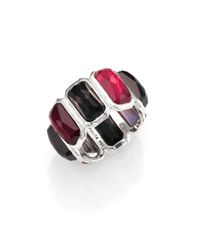 Ippolita | Multicolor Wonderland Harlow Semi-Precious Multi-Stone & Sterling Silver Fancy Rectangle Ring for Men | Lyst