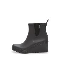 wedge rain bootie