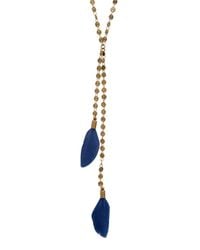 Isabel Marant | Blue Feather Chain Necklace | Lyst