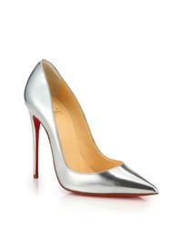 louboutin silver heels