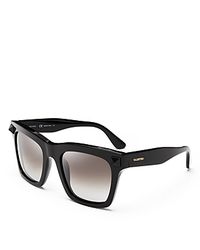 Valentino | Blue Rockstud Oversized Square Sunglasses | Lyst