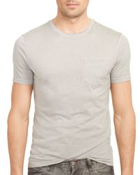 Ralph Lauren | Gray Black Label Pima Pocket Tee for Men | Lyst