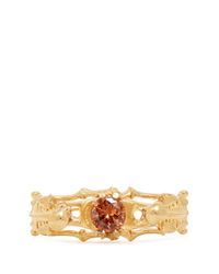 Alexander McQueen | Orange Skeleton Crystal Bracelet | Lyst