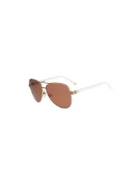 Diane von Furstenberg | Metallic Brandy Mirrored Aviator Sunglasses | Lyst