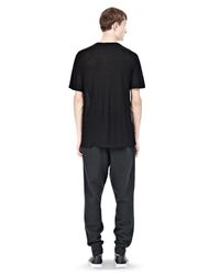Alexander Wang | Black Slub Rayon Silk Low Necktee for Men | Lyst