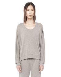 Alexander Wang Gray Lightweight French Terry Sweatshirt
