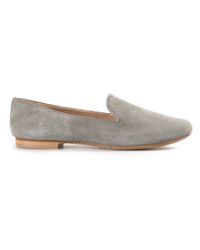 Rêve Gray Flat Suede Loafers