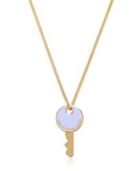 Marc By Marc Jacobs | Pink Enameled Brass Key Pendant Necklace | Lyst