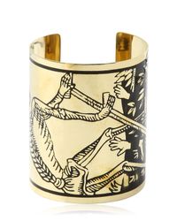 KTZ | Metallic La Mort Tarot Brass Cuff Bracelet | Lyst