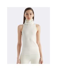 cashmere sleeveless turtleneck