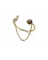 Maniamania | Metallic Underground Brass Bangle | Lyst