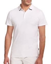 AG Green Label | White Fade Polo for Men | Lyst
