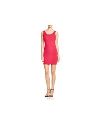 Aqua | Pink Crossback Ponte Dress | Lyst