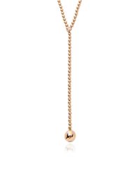 Janis Savitt | Metallic Diamond and Gold Ball Lariat Necklace | Lyst