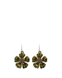 Lulu Frost | Green 'bloom' Drop Earrings | Lyst