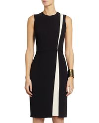 Etro Two-Tone Stretch-Jersey Dress in Black (White) - Lyst