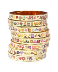 Bijoux De Famille | Metallic Emoticon Bangles | Lyst