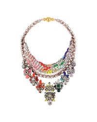 Shourouk - Multicolor River Rainbow Necklace - Lyst