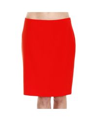Alberta Ferretti | Red Skirt Woman | Lyst