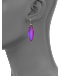 Alexis Bittar | Metallic Lucite Sliver Drop Earrings | Lyst