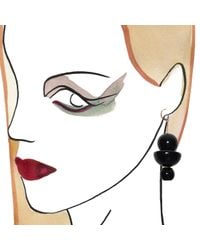 Marion Vidal - Black Trio Earrings - Lyst