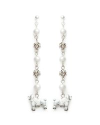Venessa Arizaga | Metallic 'poodle Around' Drop Earrings | Lyst