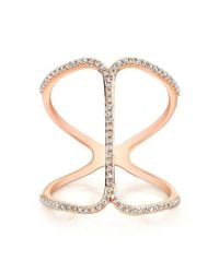 Anne Sisteron | Pink 14kt Rose Gold Diamond Phantom Ring | Lyst