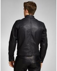 Belstaff Olivers Mount Blouson In Waxed Leather in Black for Men - Lyst