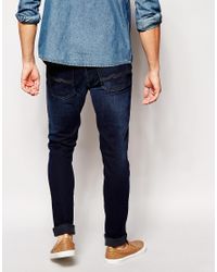 skinny lin dark deep worn