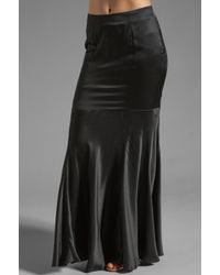 Pjk Patterson J. Kincaid Black Rapunzel Maxi Skirt in Caviar