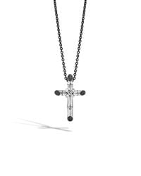 John Hardy | Metallic Bamboo Cross Pendant for Men | Lyst