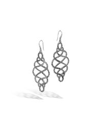 John Hardy | Metallic Classic Chain Large Braided Drop Earrings | Lyst