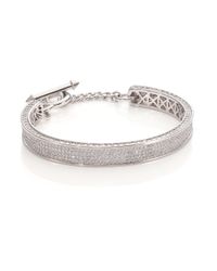 Eddie Borgo | Metallic PavÉ Crystal Zenith Toggle Cuff Bracelet | Lyst