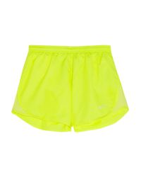 yellow nike tempo shorts