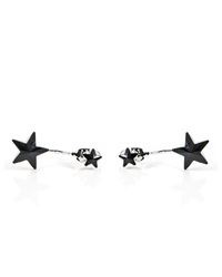 Pixie Market - Blue Midnight Star Front And Back Earrings - Lyst