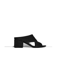 3.1 Phillip Lim Black Criss Cross Cube Mule