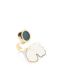 Marni | Metallic Diamante Horn Ring | Lyst