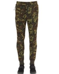 Nike | Green Camo Printed Cotton Blend Jogging Pants for Men | Lyst