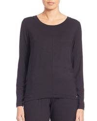 Hanro | Black Yoga Long-sleeve Top | Lyst