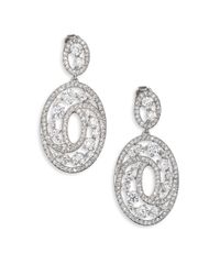 Adriana Orsini | Metallic Celestial Oval Drop Earrings | Lyst