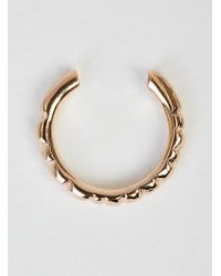 Helena Rohner - Metallic Goldplated Single Ear Cuff Goldplated - Lyst