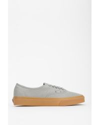 Vans Authentic Gum Sole Womens Lowtop Sneaker in Grey (Gray) - Lyst