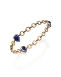 Alexis Bittar | Metallic Elements Dark Alchemy Crystal Link Bangle Bracelet | Lyst