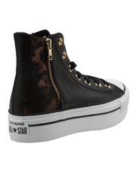 black canvas platform shoes