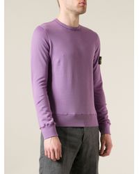 stone island purple jumper