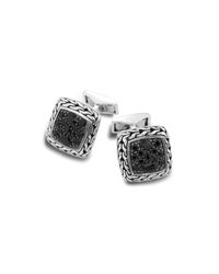 John Hardy | Black Square Cufflinks for Men | Lyst