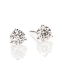Kwiat | Metallic Diamond & Platinum Stud Earrings/1 Tcw | Lyst